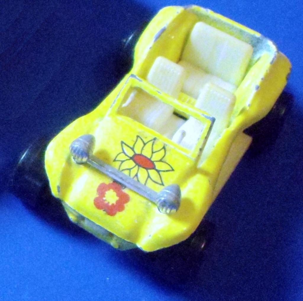 Dune Buggy 248 jaune, Majorette, de1974/8, Hobby en Vrije tijd, Ophalen of Verzenden, Gebruikt, Auto
