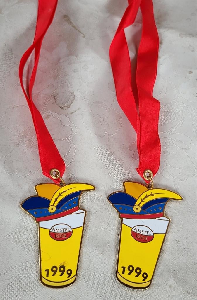 Amstel bier carnavalsmedaille, Verzamelen, Biermerken, Ophalen of Verzenden, Zo goed als nieuw, Amstel