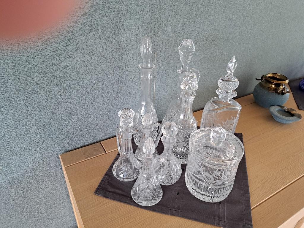 Kristallen karaffen, Antiek en Kunst, Ophalen