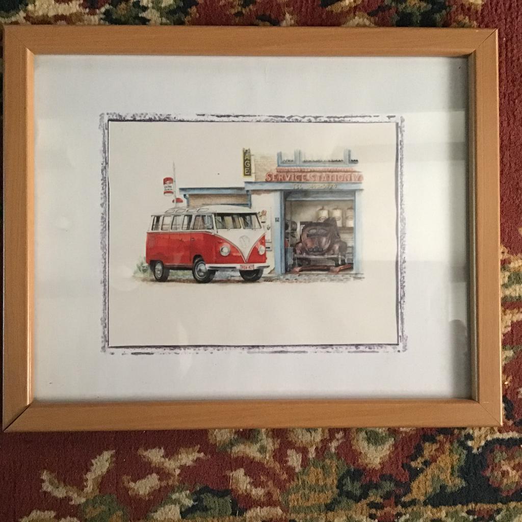 Kader met kever VW van carmann vw, Ophalen of Verzenden