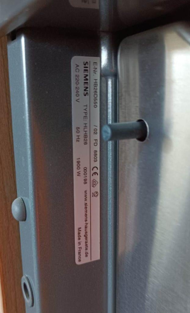 Siemens stoomoven, Elektronische apparatuur, Ophalen, Zo goed als nieuw, Stoom, Inbouw