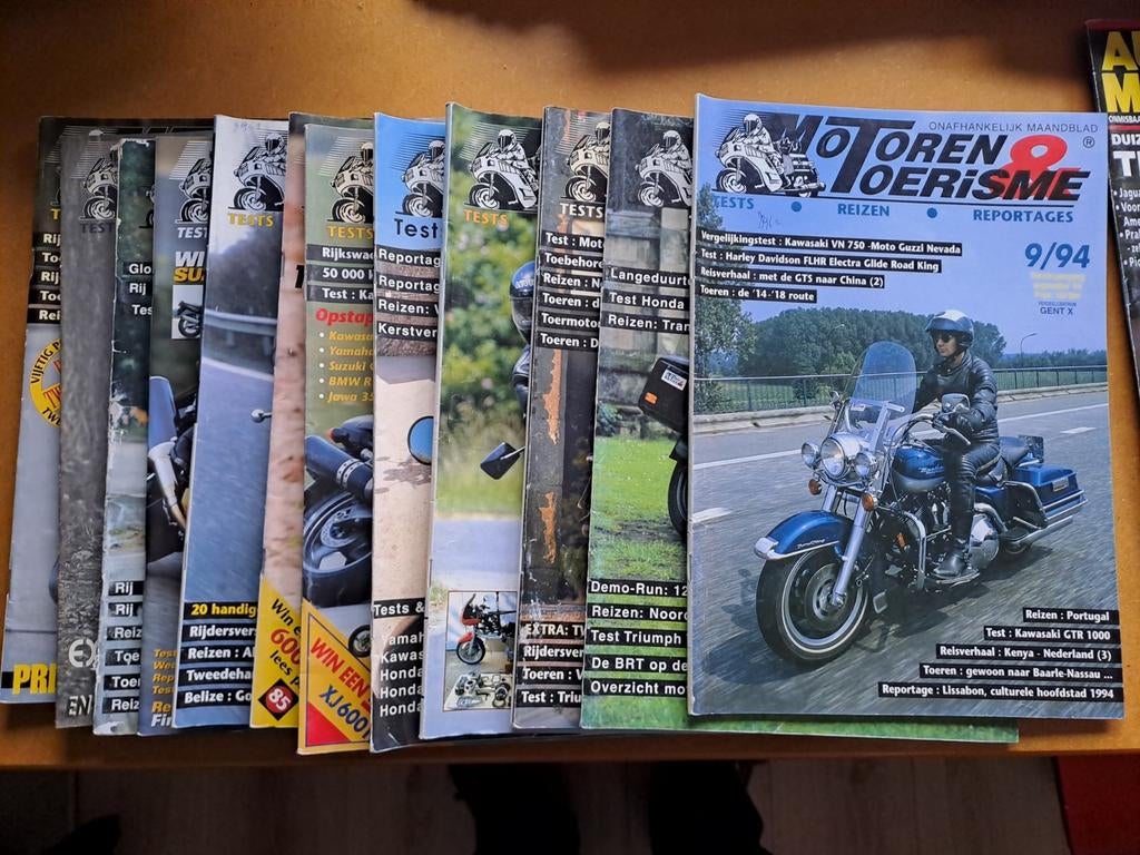 Motoren en toerisme magazine  5/92 tot 2/97  12 stuks, Boeken, Ophalen