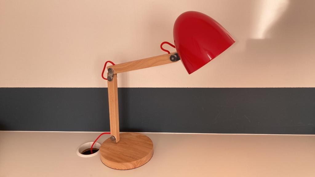 Bureaulamp, Huis en Inrichting, Ophalen, Gebruikt, Hout