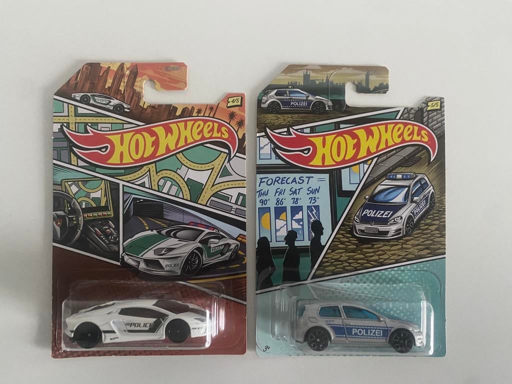 HotWheels Lamborghini Aventador & Volkswagen Golf MK7, Hobby en Vrije tijd, Modelauto's | Overige schalen, Nieuw, Auto, Ophalen of Verzenden