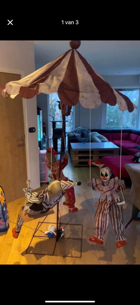 Clown carousel animatronics, Ophalen, Zo goed als nieuw
