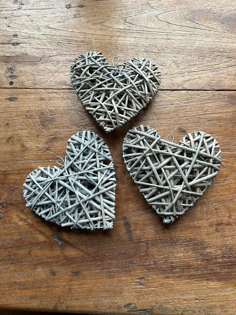 3 rieten harten, Huis en Inrichting, Woonaccessoires | Onderzetters, Ophalen of Verzenden, Nieuw