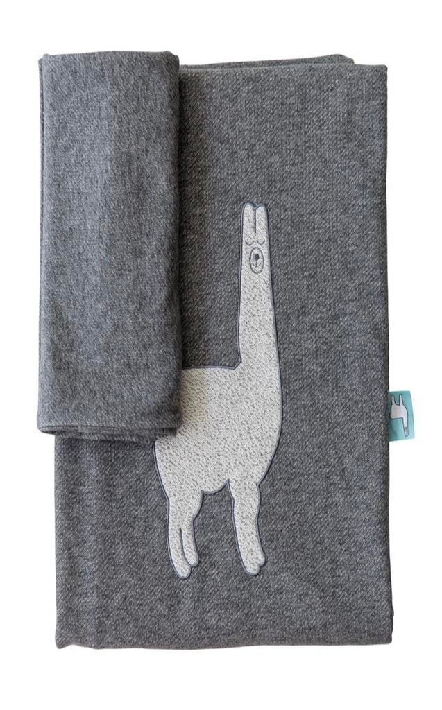 Housse couette drap bébé enfant fille garçon gris lama vaco, Neuf, Gris, Garçon, Housse de couette