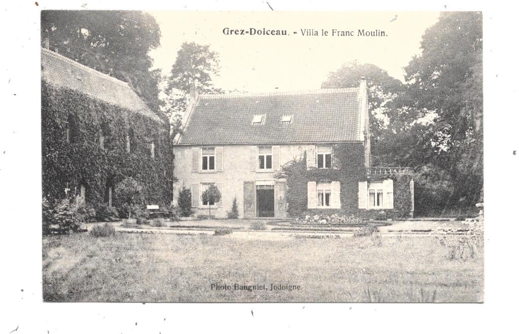 Grez-Doiceau NA14: Villa le Franc Moulin 1920, Collections, Cartes postales | Belgique, Enlèvement ou Envoi, 1920 à 1940, Affranchie