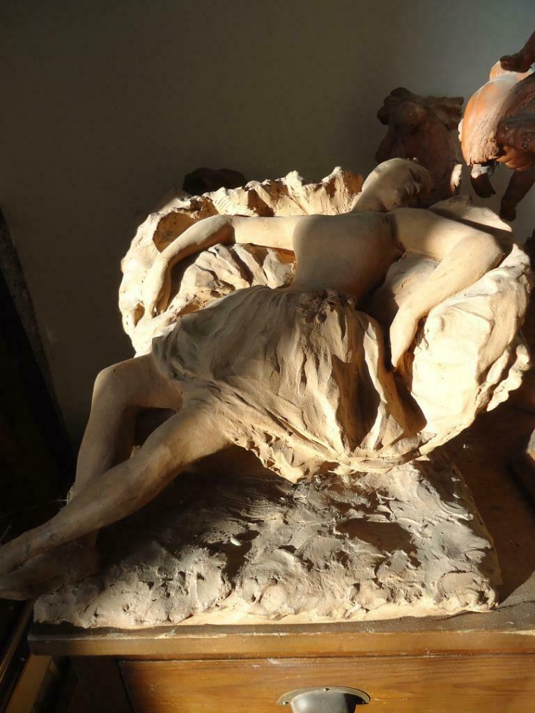 G. DEVREESE 1929 statue terre cuite ballerine pièce unique, Enlèvement