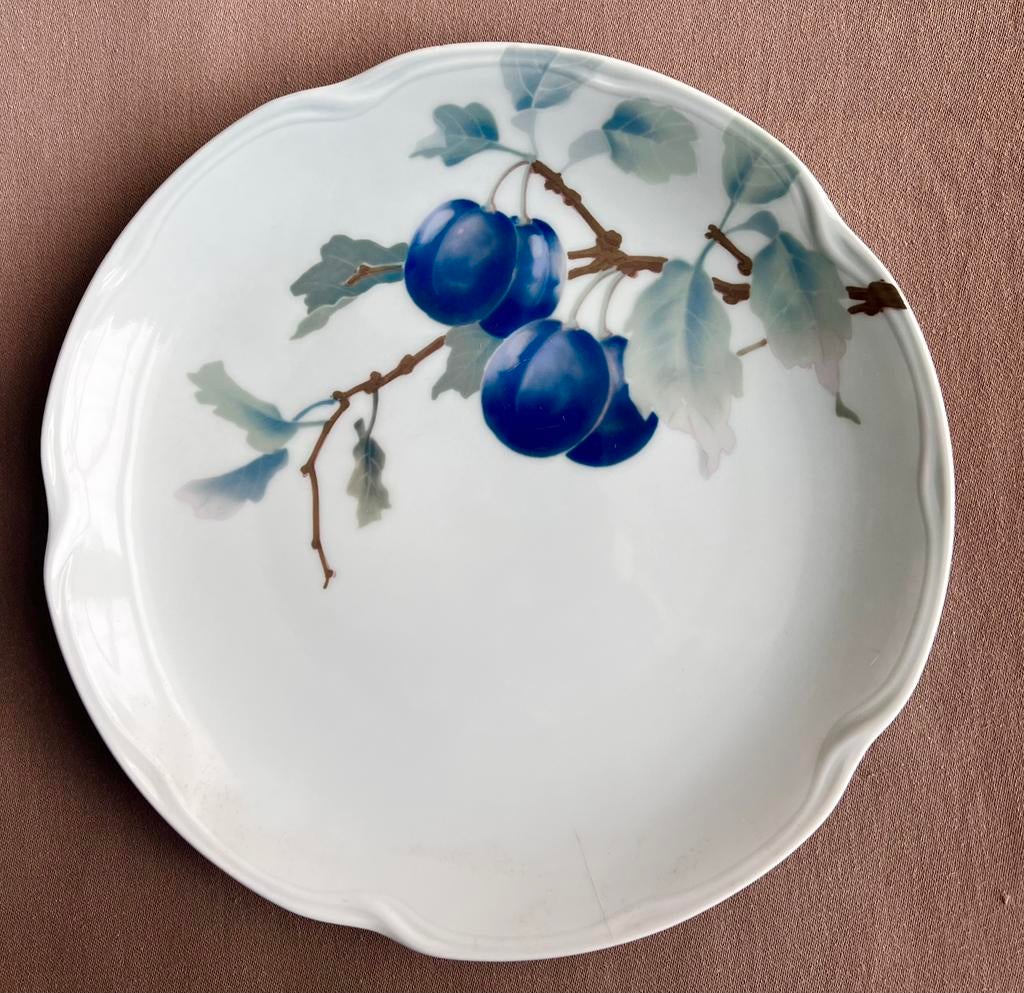 Jager et Cie Assiette de prunier bleue, Enlèvement ou Envoi