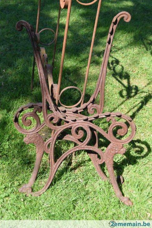 pieds de banc de jardin en fonte,(la paire), Jardin & Terrasse, Ensembles de jardin, Enlèvement, Utilisé