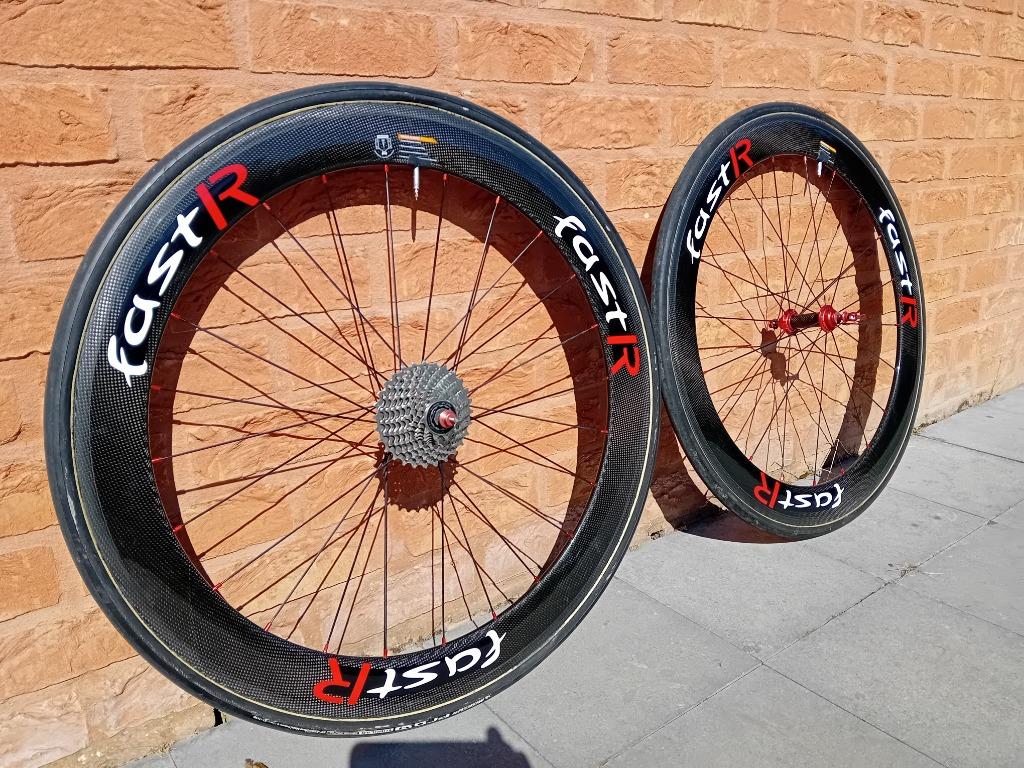 Roues carbone à boyaux, Enlèvement, Comme neuf, Roue, Autre