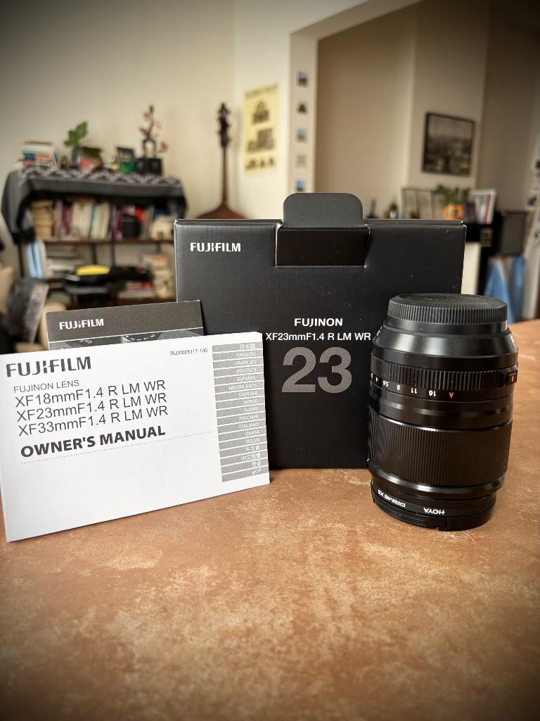 Fujinon Fujifilm 23mm 1.4 lm wr perfect condition, Enlèvement, Comme neuf, Objectif fisheye grand angle