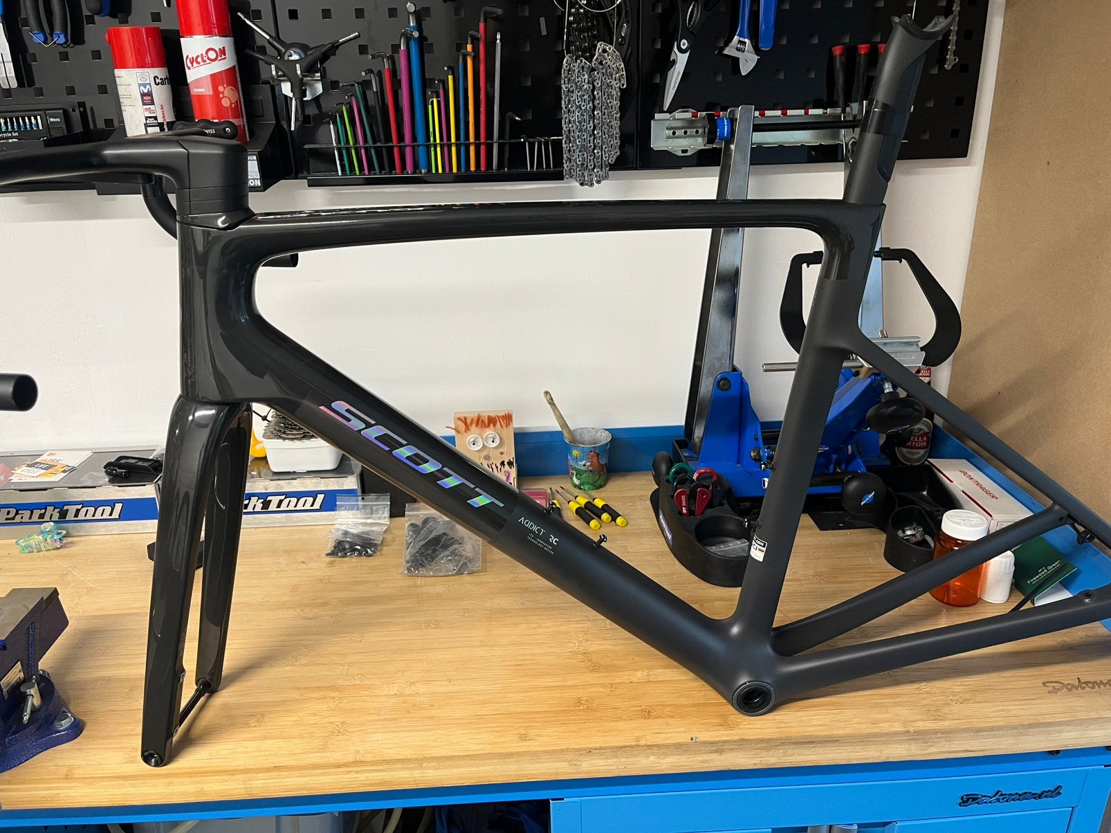 Scott Addict RC frameset Large, Ophalen, Zo goed als nieuw, Carbon