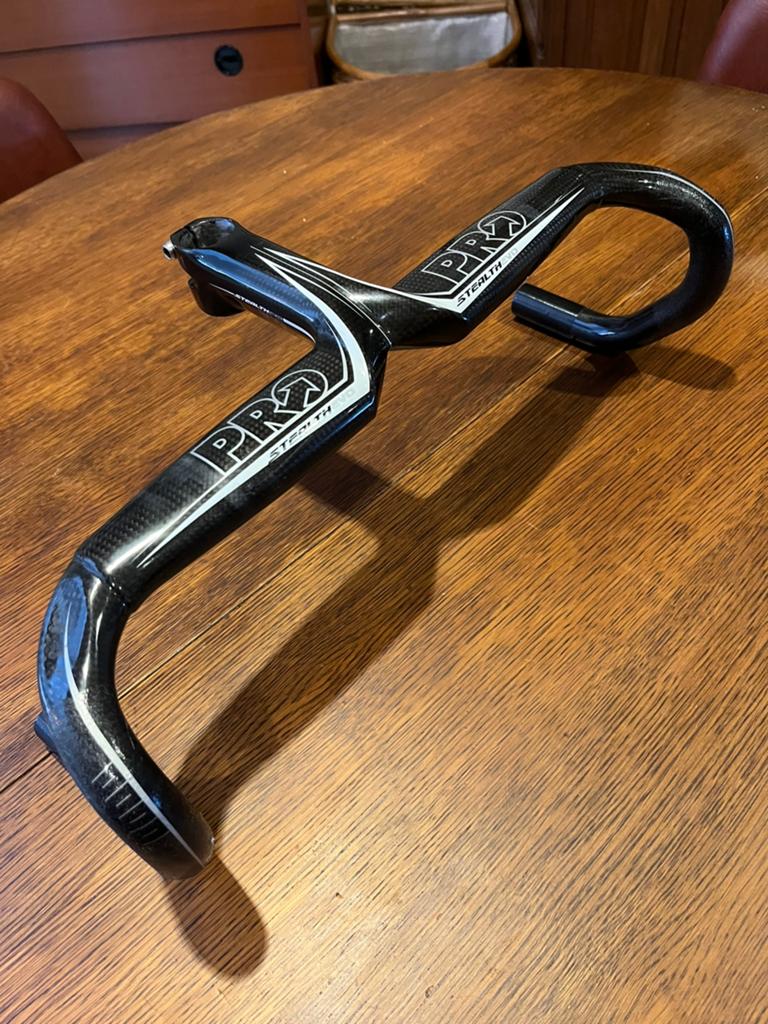 Tige de guidon de poste de pilotage Pro Evo en carbone, Utilisé, Carbone, Racefiets, Guidon