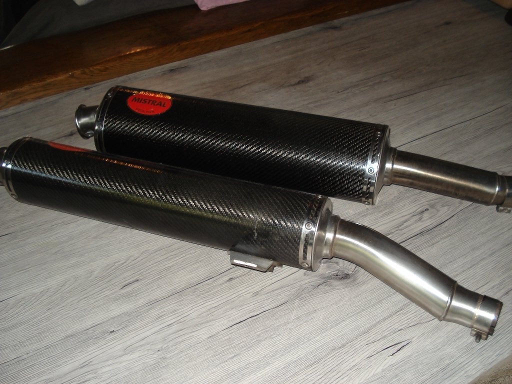 mistral uitlaten voor moto guzzi breva 750, Motoren, Ophalen, Gebruikt