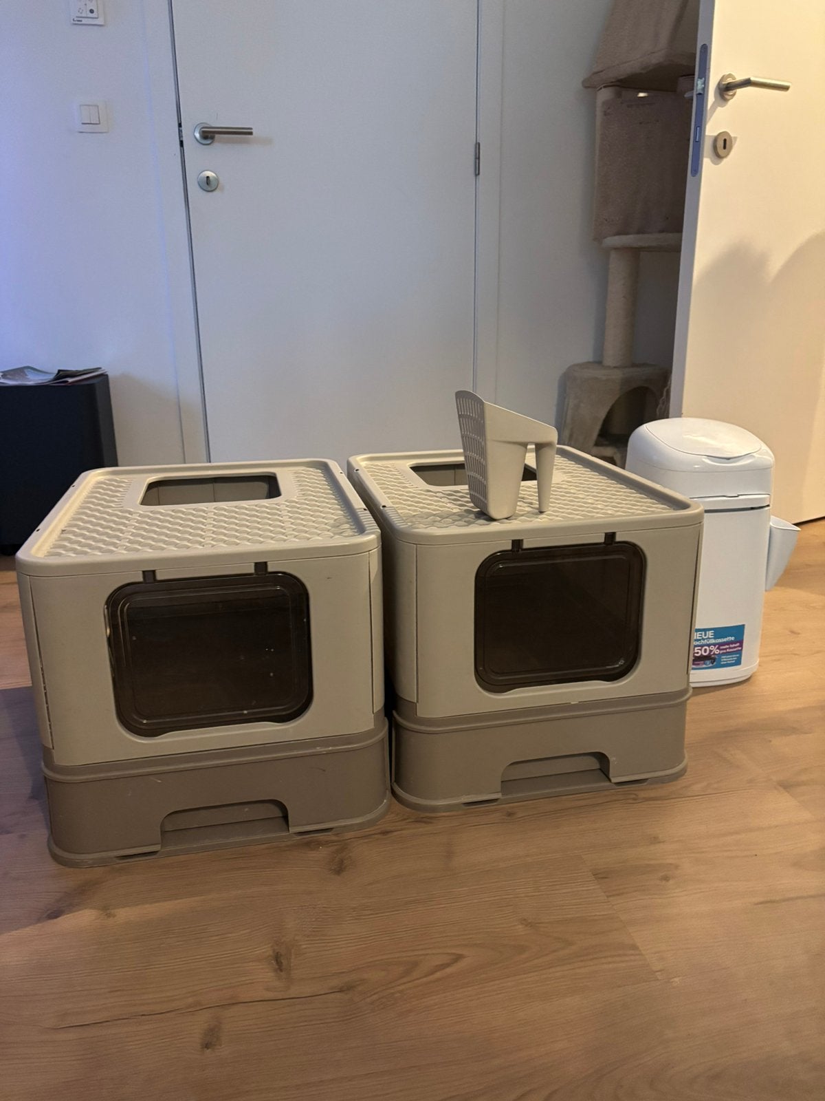2 Kattenbakken + LitterLocker kattenafvalemmer (Set), Ophalen