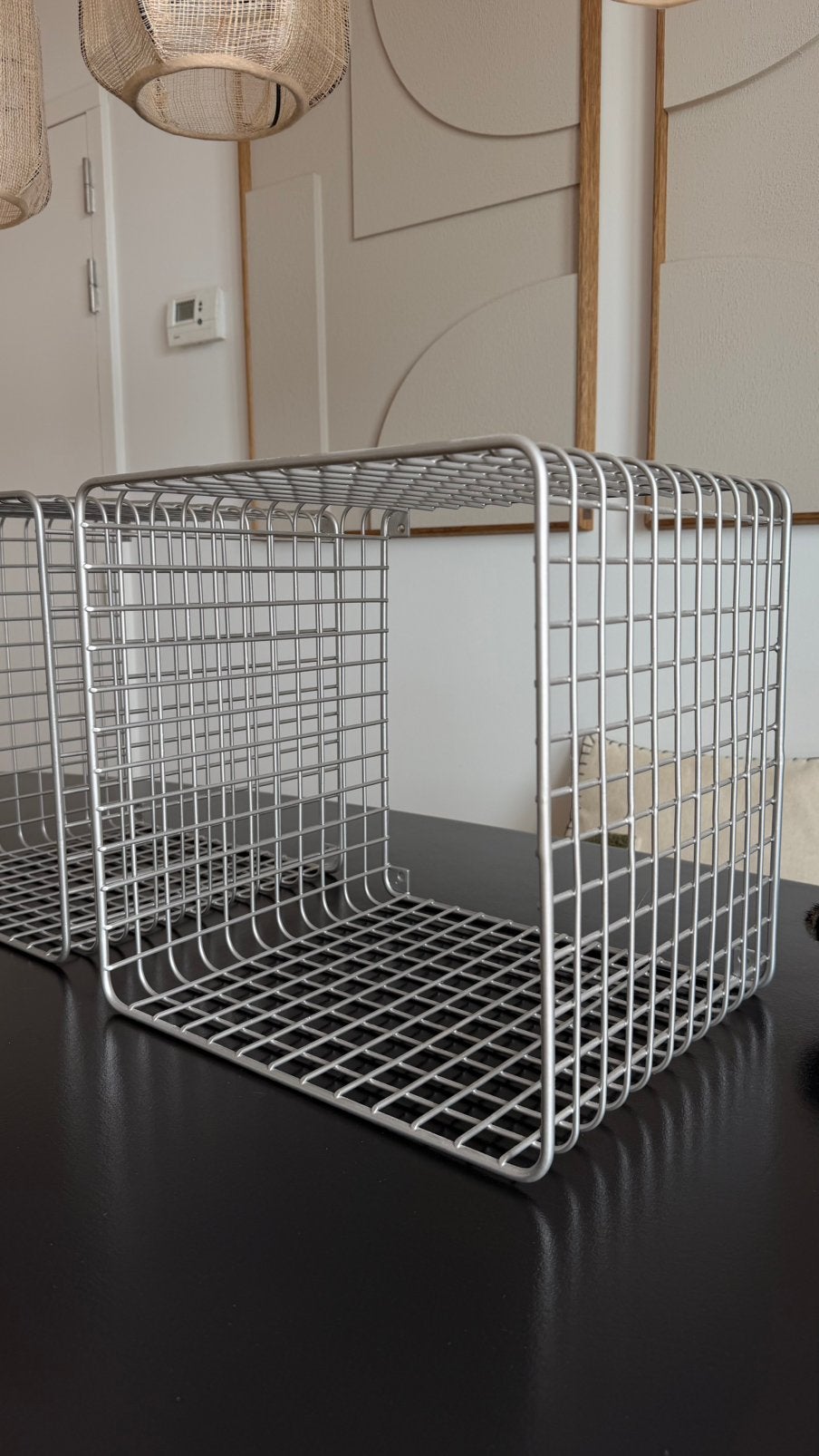 Étagère murale en métal argenté, Maison & Meubles, Accessoires pour la Maison | Étagères, Enlèvement, Comme neuf, Étagère, Métal