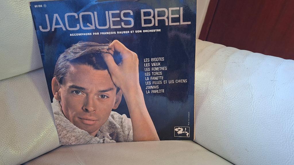 disque jacques brel année 60, Avec pochette intérieure, Envoi, Utilisé