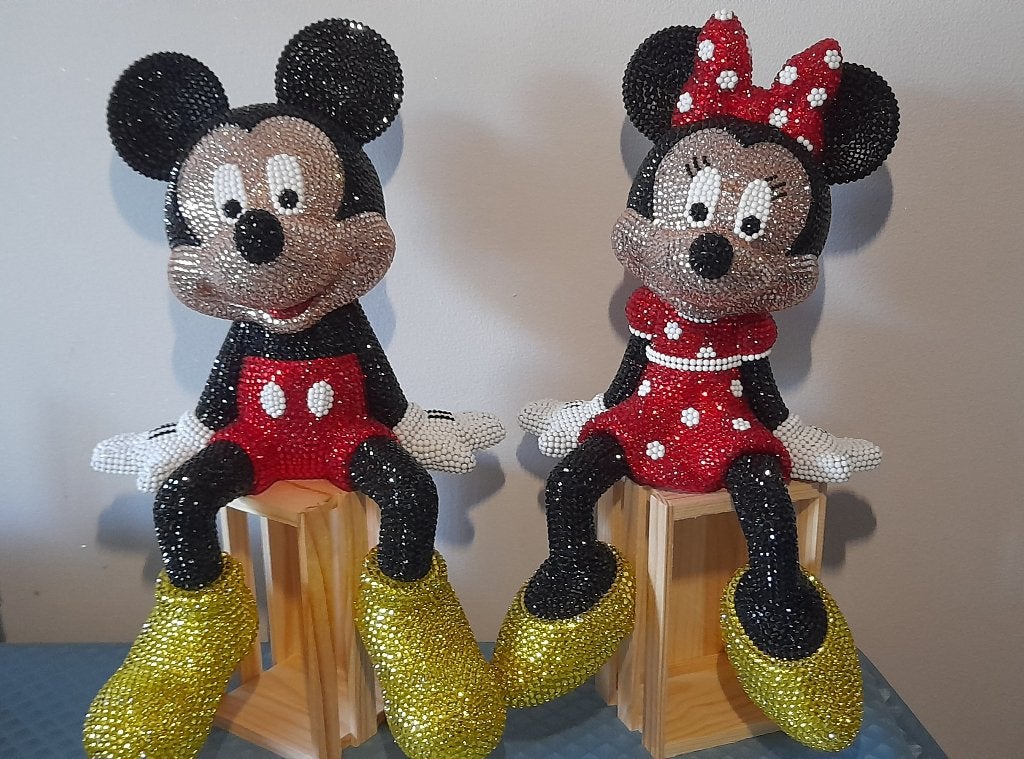 Disney Mickey en Minnie figuur, Ophalen, Mickey Mouse, Nieuw, Beeldje of Figuurtje