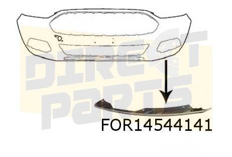 Ford Mondeo V (11/14-3/19) voorbumperspoiler Links (te spuit, -, Verzenden, -, Nieuw