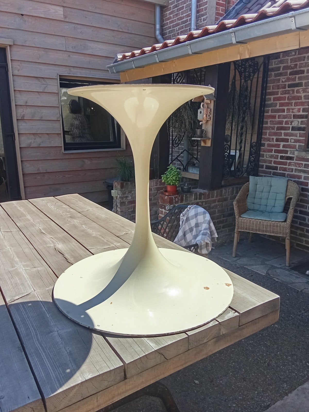 Vintage tafelpoot staal, Ophalen