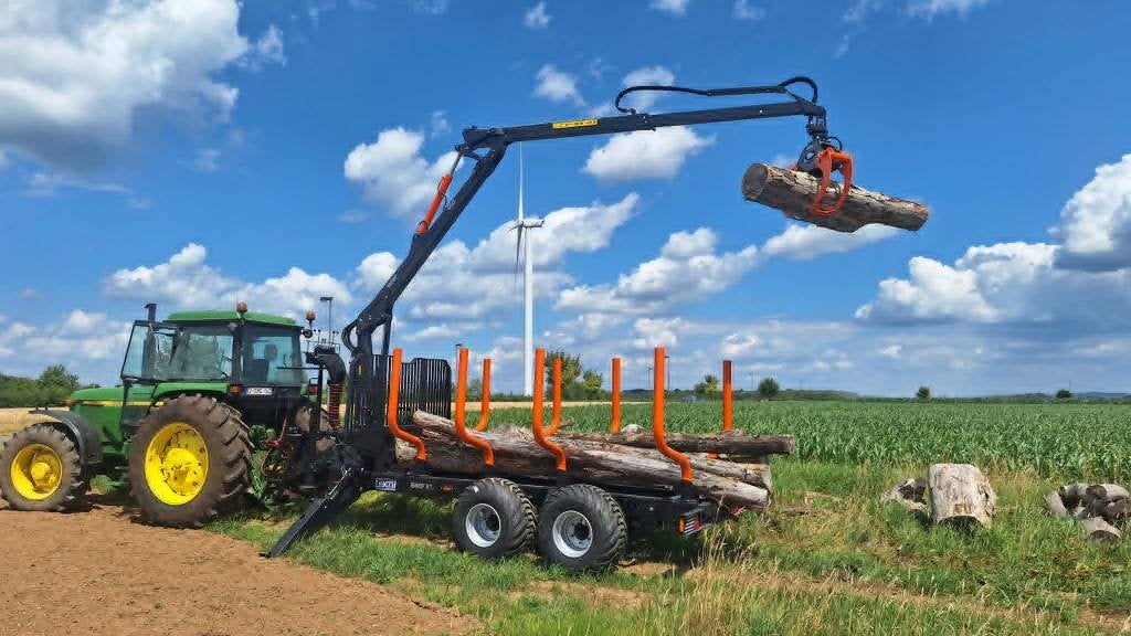 BMF 8 Tonnes bos uitrijkaar voor tractor, Ophalen