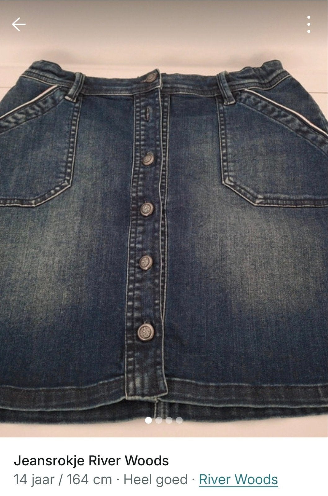 River Woods Jeans rokje - 14 jaar, Kinderen en Baby's, Kinderkleding | Maat 176, Ophalen of Verzenden, Meisje