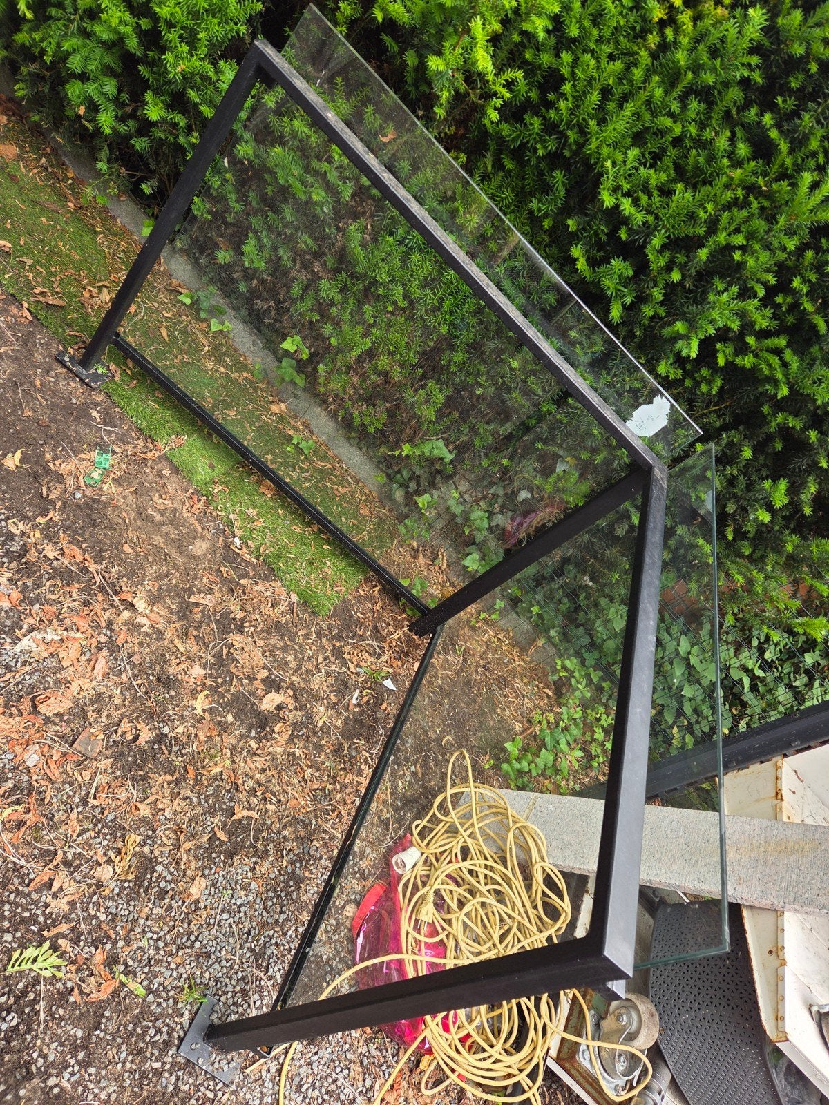 Glazen balustrade, Ophalen, Dubbelglas, Zo goed als nieuw, 120 tot 160 cm