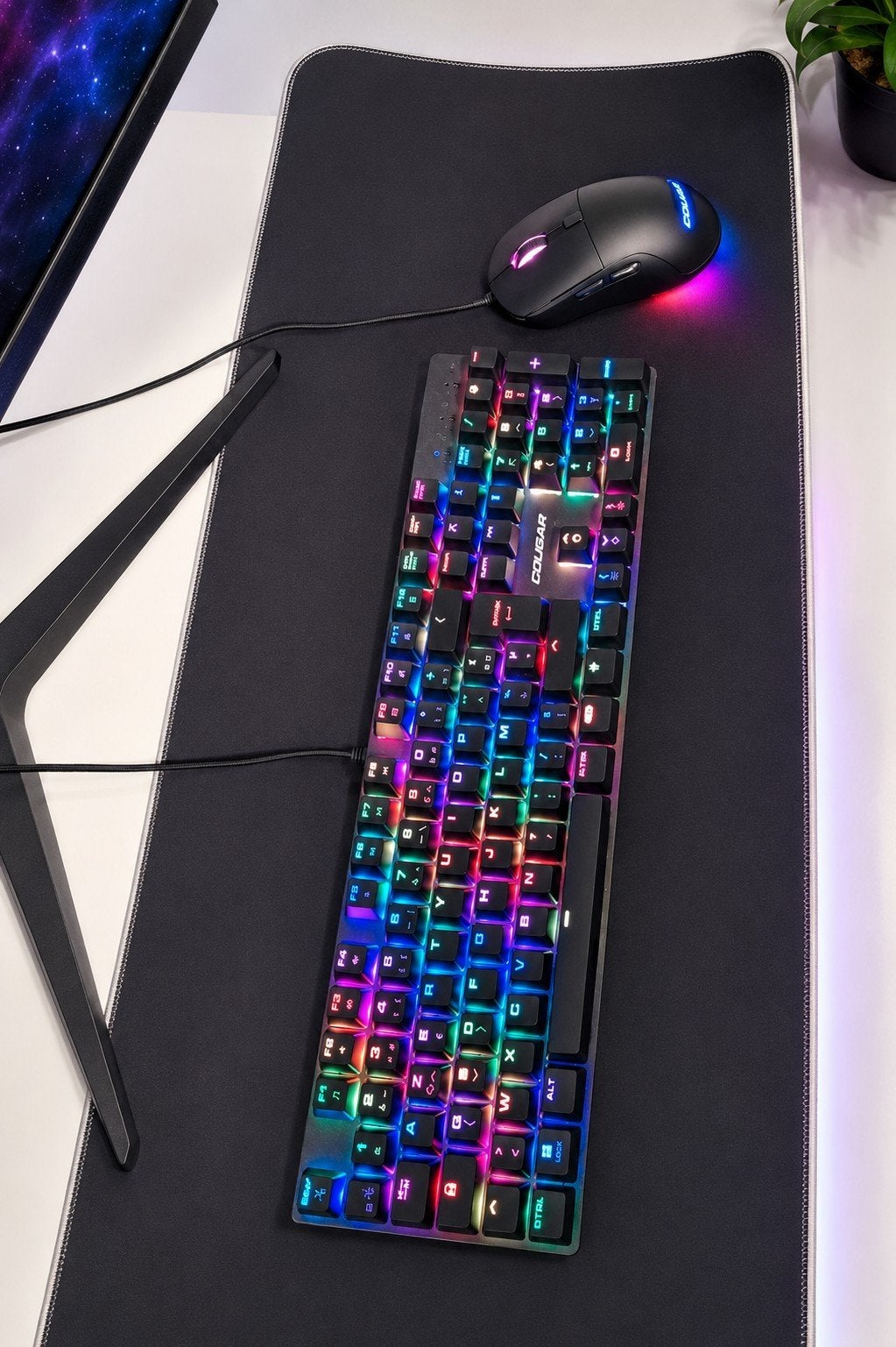 Clavier + Souris Gaming COUGAR COMBAT RGB – Très bon état –, Computers en Software, Toetsenborden, COUGAR, Gaming toetsenbord