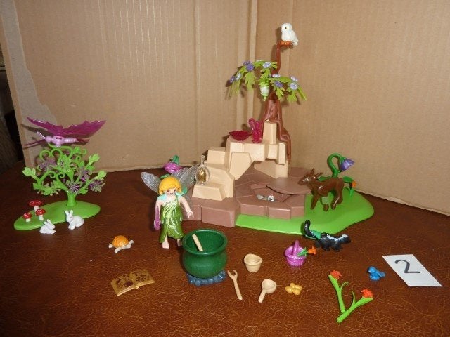 fée magique Elixia dans la forêt animale des fées 5447, Enlèvement ou Envoi, Fantasy, Comme neuf, Kit complet