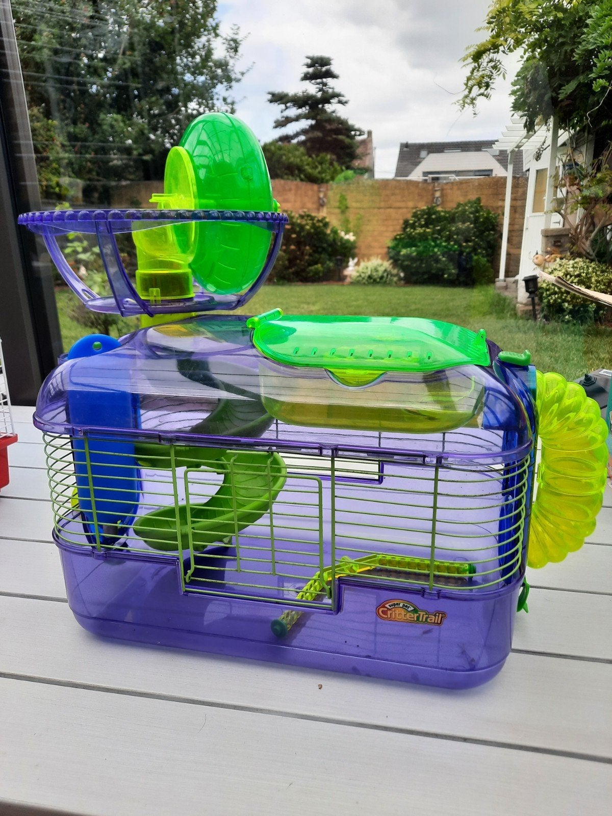 Hamsterkooi met toebehoren:  glijbaan, rad..., Dieren en Toebehoren, Ophalen