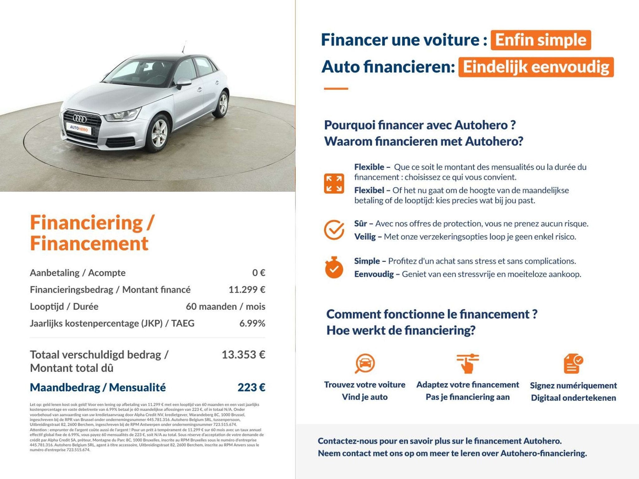 Audi A1 1.0 TFSI (année de construction 2018), Autos, Audi, Argent ou Gris, Achat, A1, Boîte manuelle