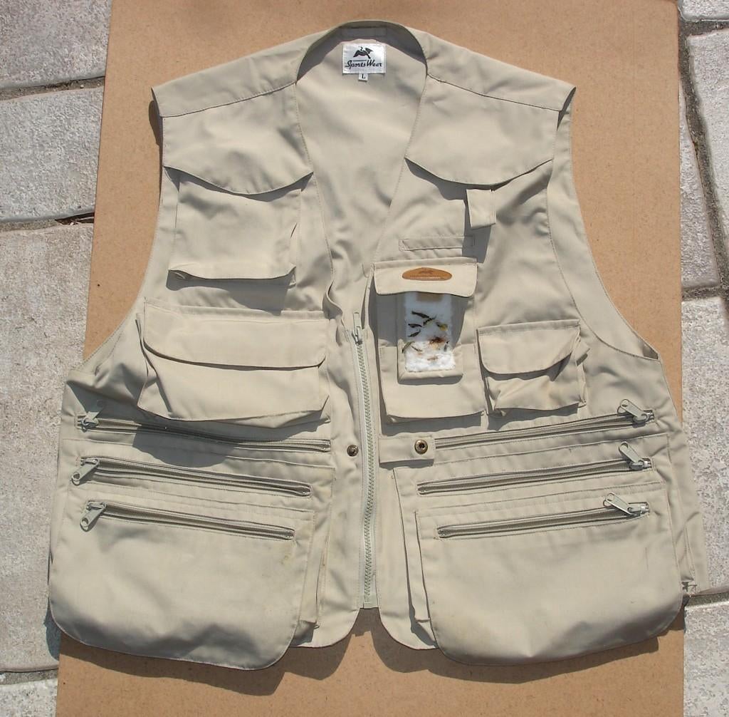 Cormoran beige vliegvis vest, Watersport en Boten, Hengelsport | Algemeen, Ophalen, Gebruikt, Kleding