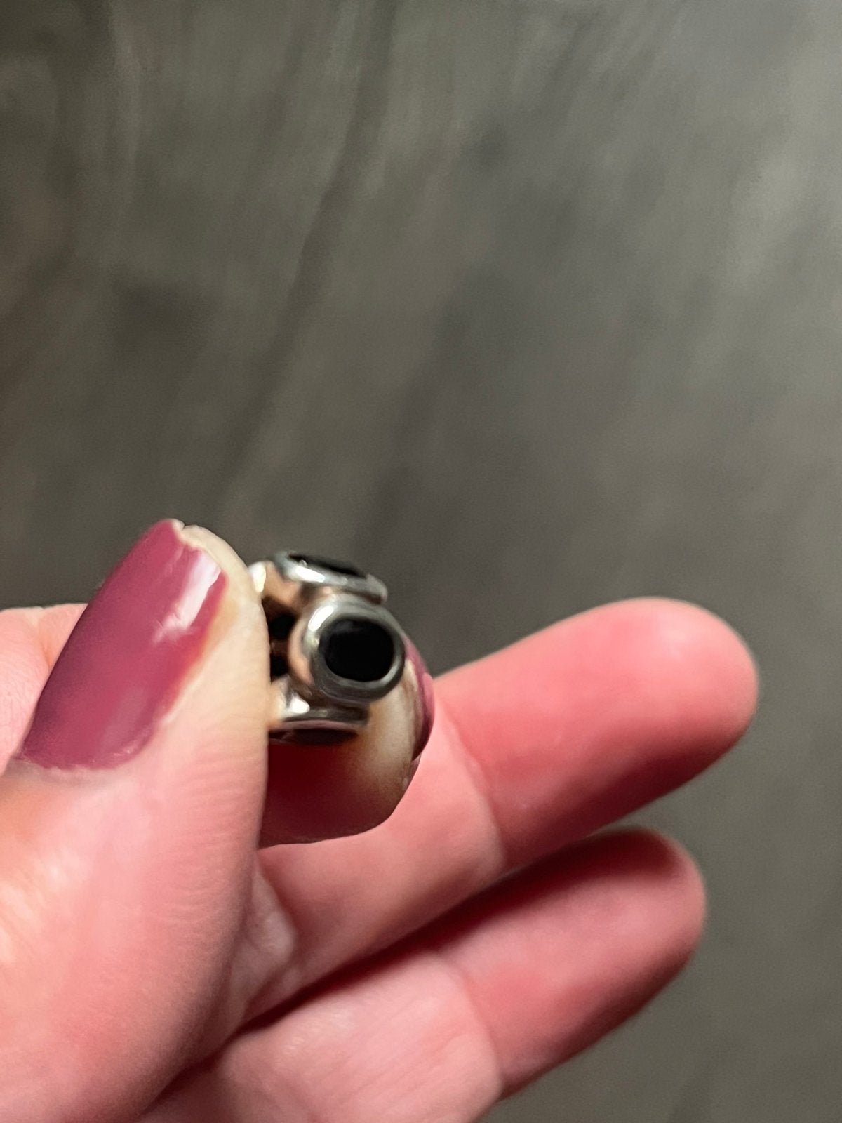 Pandora bedel zilver 925 ale .Rondom zwarte blokjes, Handtassen en Accessoires, Ophalen of Verzenden, Zo goed als nieuw, Zilver