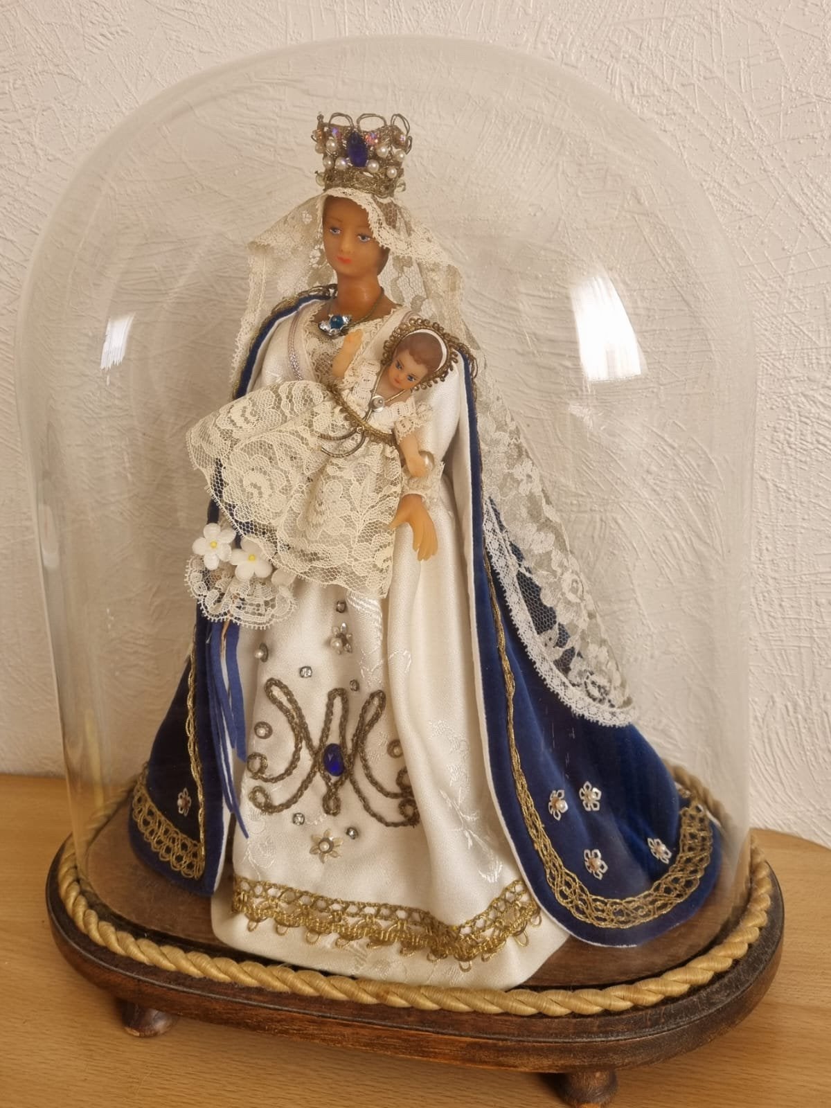 Madonna beeldje + jezus, Antiek en Kunst, Antiek | Religieuze voorwerpen, Ophalen
