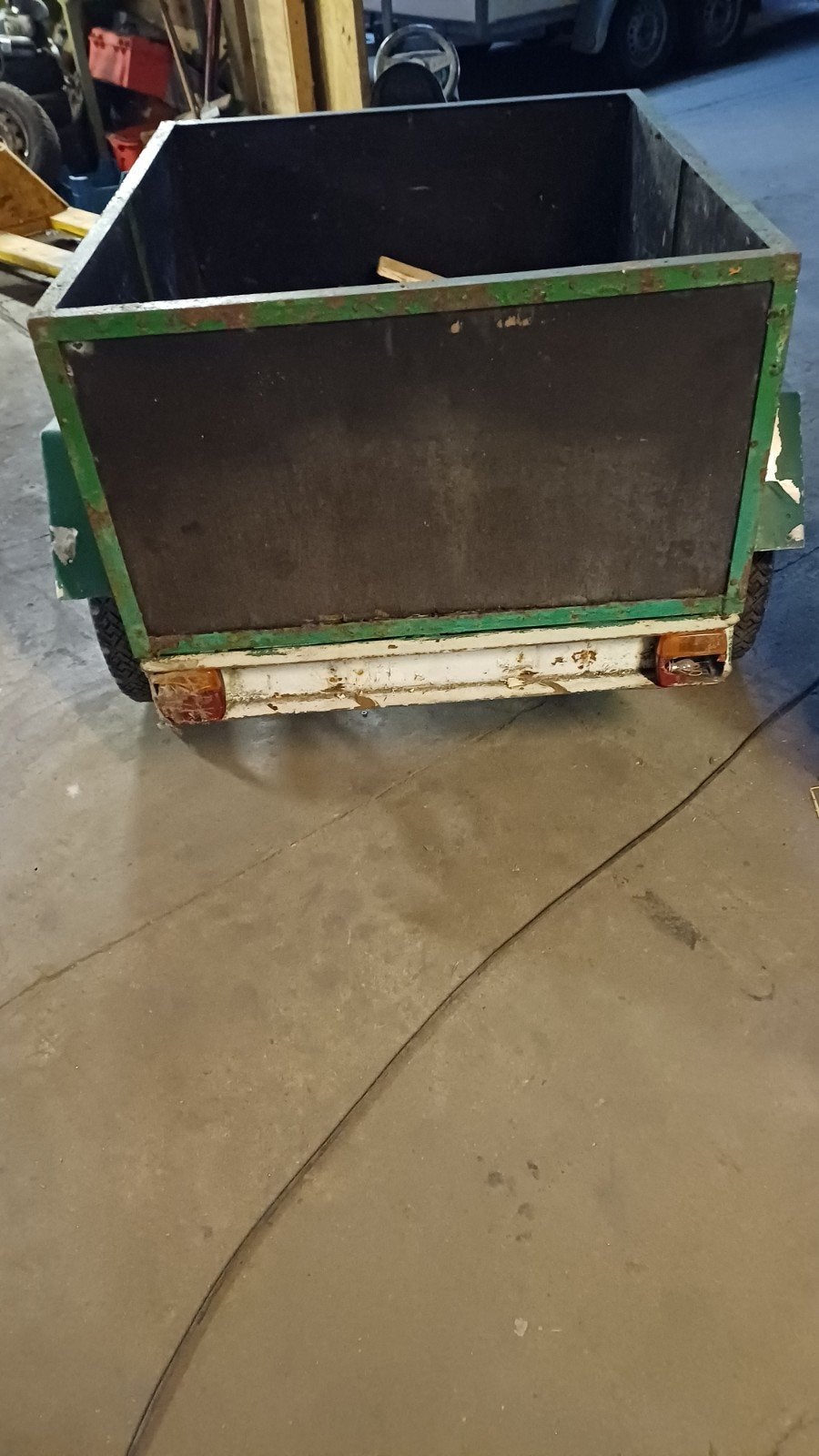 kleine aanhang wagen, Ophalen