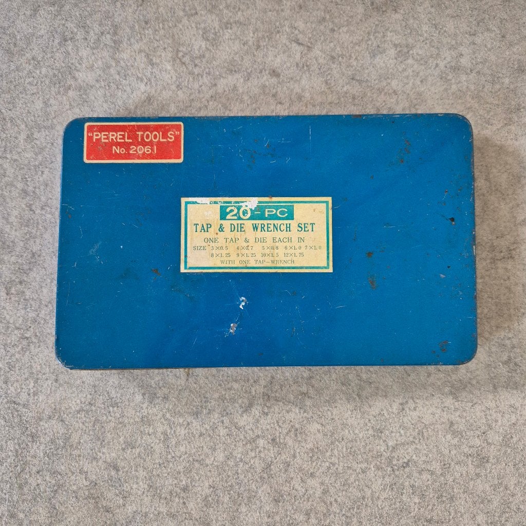 Perel Tools. Opbergdoos met tap-en snijset., Ophalen of Verzenden