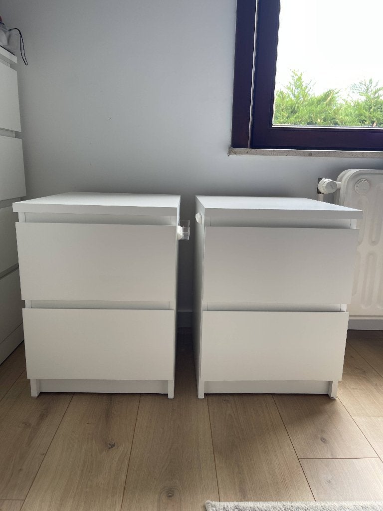2 tables de chevet MALM IKEA excellent état 40x55cm, Enlèvement, Comme neuf, Moins de 45 cm, 55 à 70 cm