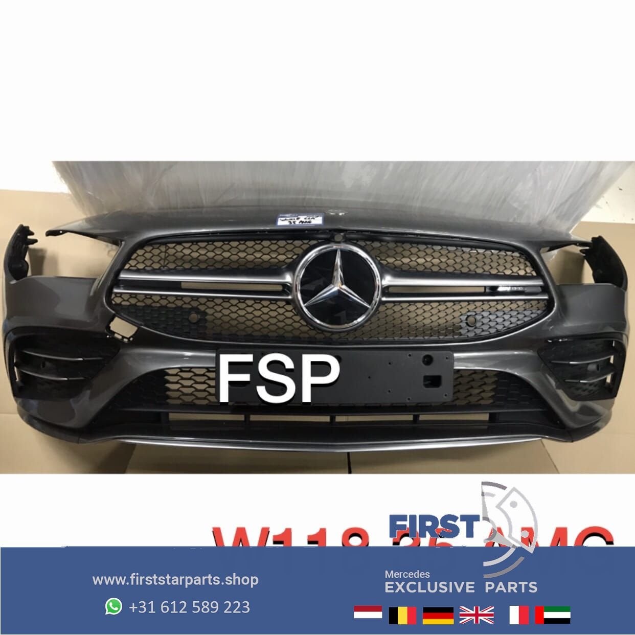 W118 CLA 35 AMG BUMPER PAKKET CLA35 VOORBUMPER ACHTERBUMPER, Gebruikt, -, Ophalen of Verzenden, Bumper