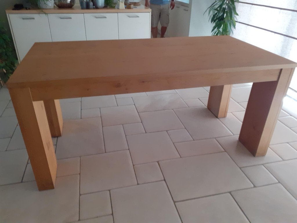 Eettafel Eik 180 x90 cm, Huis en Inrichting, Tafels | Eettafels, Ophalen, Eikenhout, 50 tot 100 cm, Zo goed als nieuw