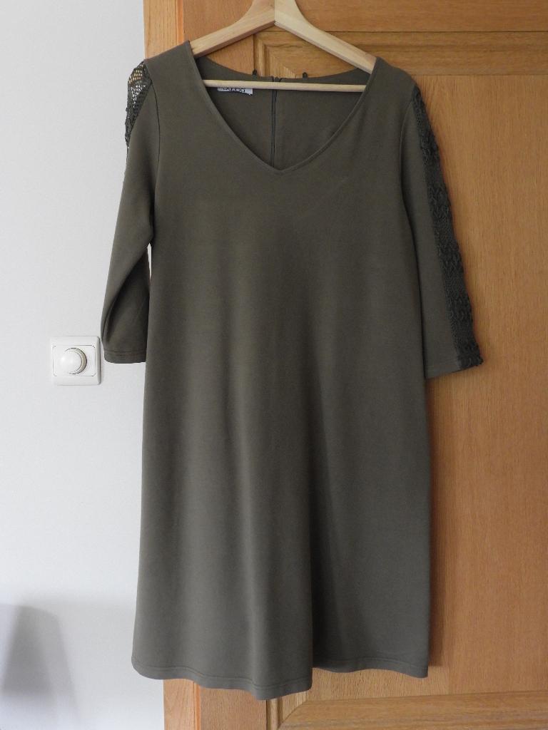 kleedjes L, Kleding | Dames, Jurken, Maat 42/44 (L), Ophalen of Verzenden, Grijs, Gedragen