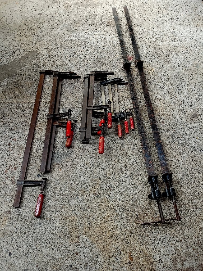 Lijmtangen , spanners , serganten , spanvijzen, Doe-het-zelf en Bouw, Ophalen, Gebruikt