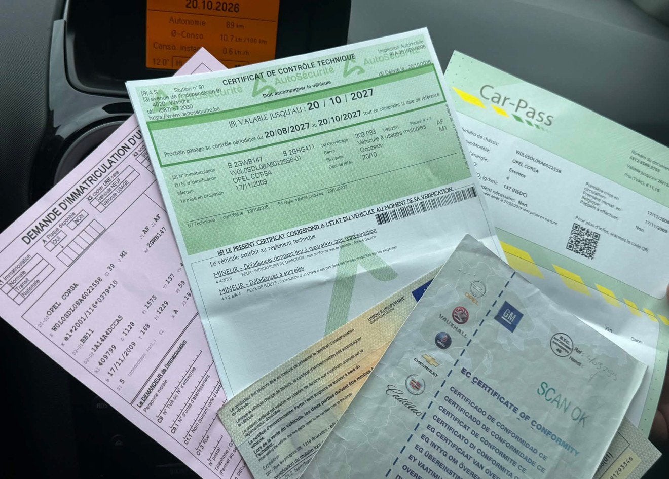 Demande D'immatriculation, Achat, Noir, Automatique, Particulier