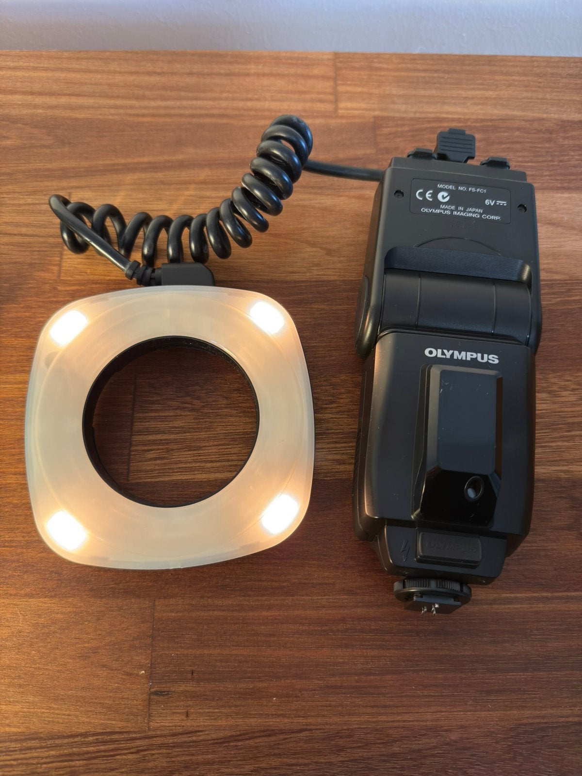 Olympus FC-1+ RF-11 ringflitser, Audio, Tv en Foto, Foto | Flitsers, Ophalen of Verzenden, Olympus