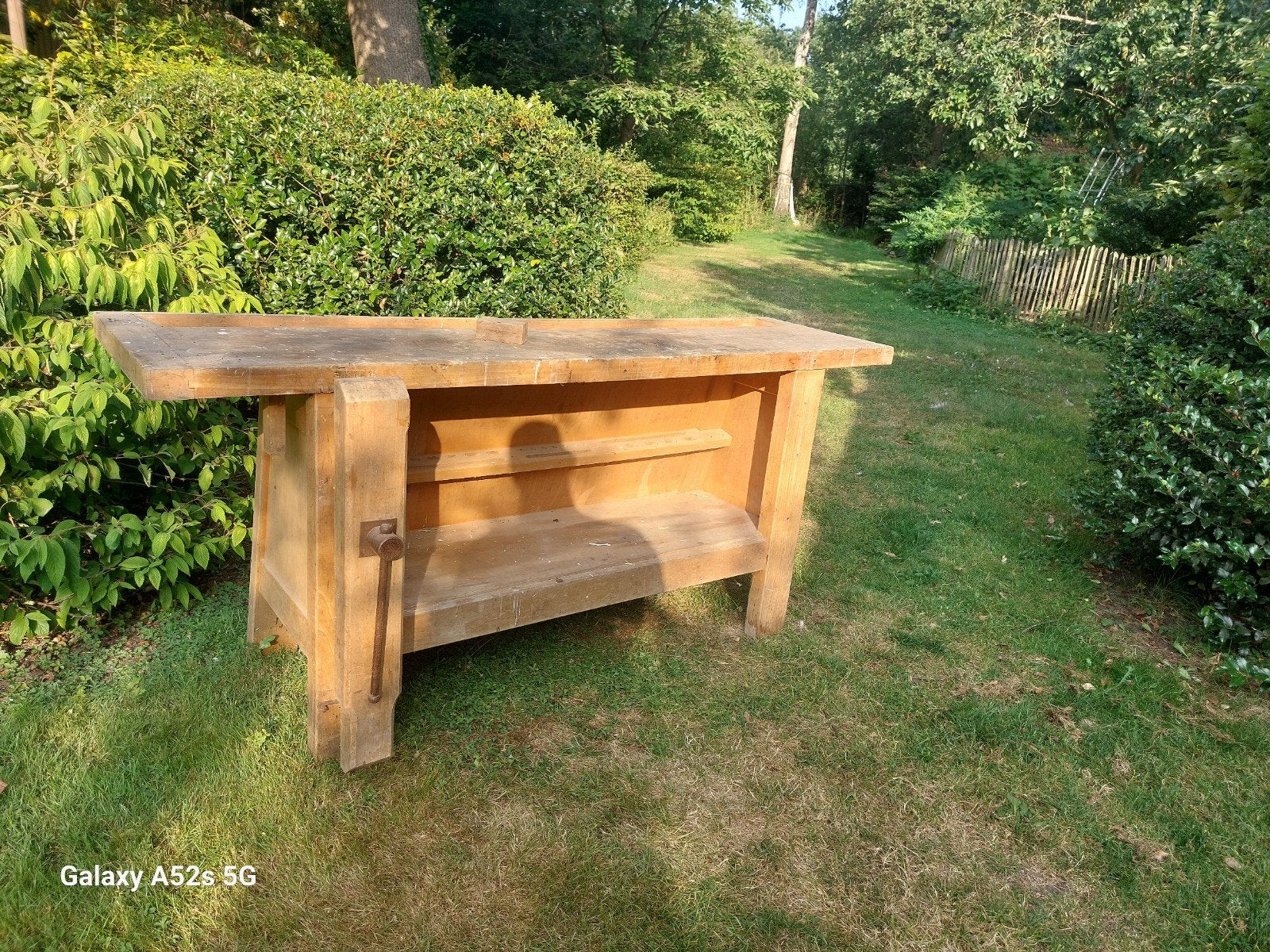 Houten werkbank, Ophalen