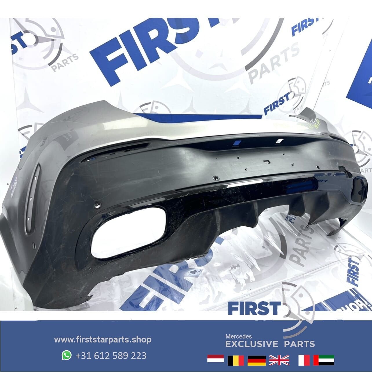 C167 GLE 43 53 EQ AMG COUPÉ ACHTERBUMPER WIT GRIJS ZWART ROO, Arrière, Utilisé, -, -
