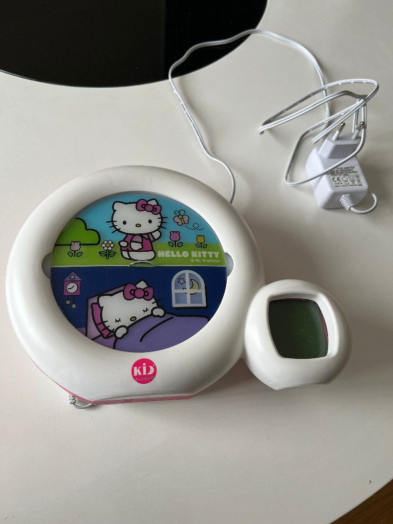 Réveil Hello Kitty, Chat, Autres marques, Blanc, Comme neuf