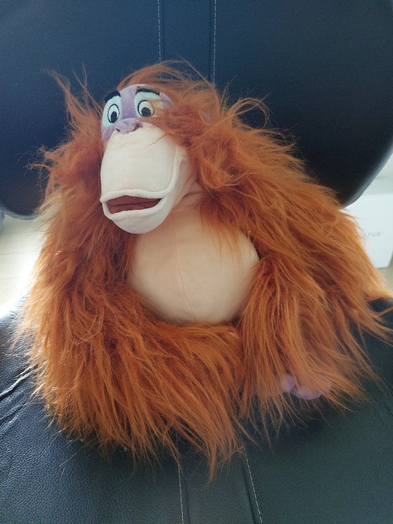 Peluche Disney Roi Louie, Enlèvement ou Envoi, Le Roi Lion ou Le Livre de la Jungle, Comme neuf, Peluche