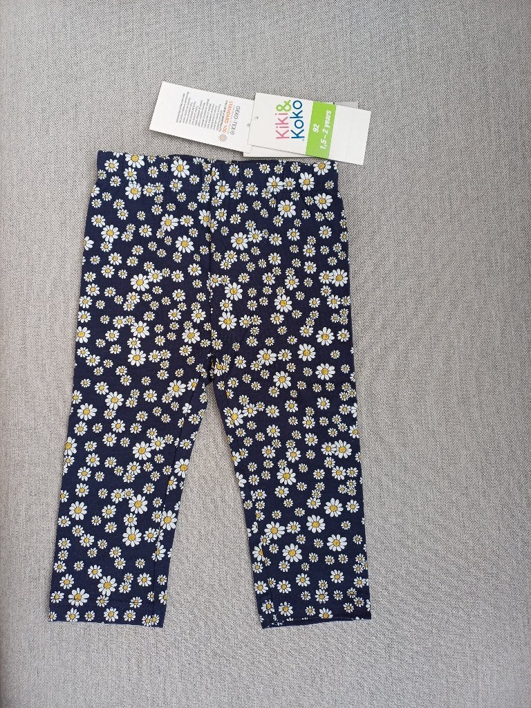 NIEUW Capri-legging 'madeliefjes' maat 92 Kiki&Koko, Kinderen en Baby's, Kinderkleding | Maat 92, Broek, Meisje, Nieuw, Ophalen of Verzenden
